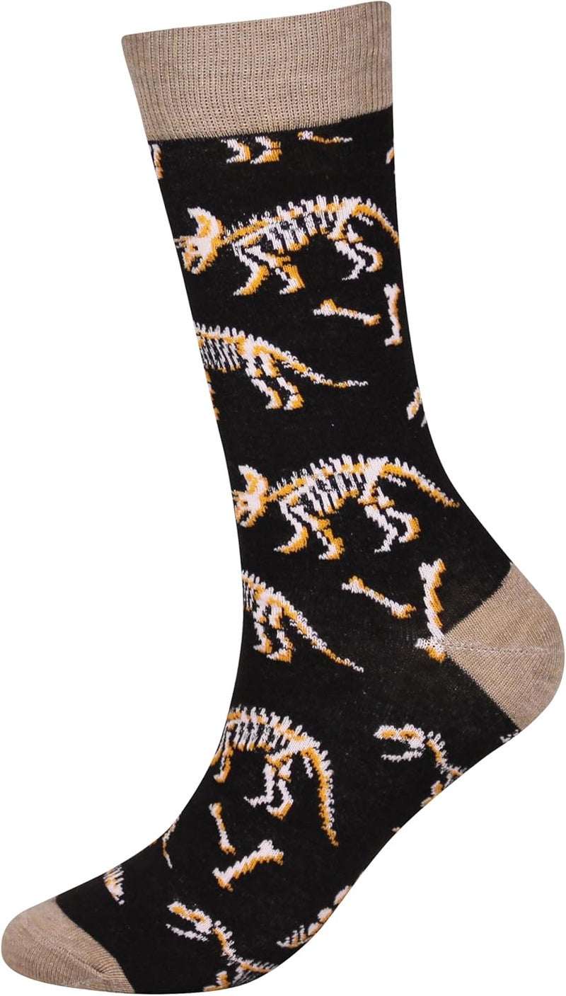 Cansok Men's 2/4 Packs Fun Crazy Novelty Dress Crew Socks - Image 3